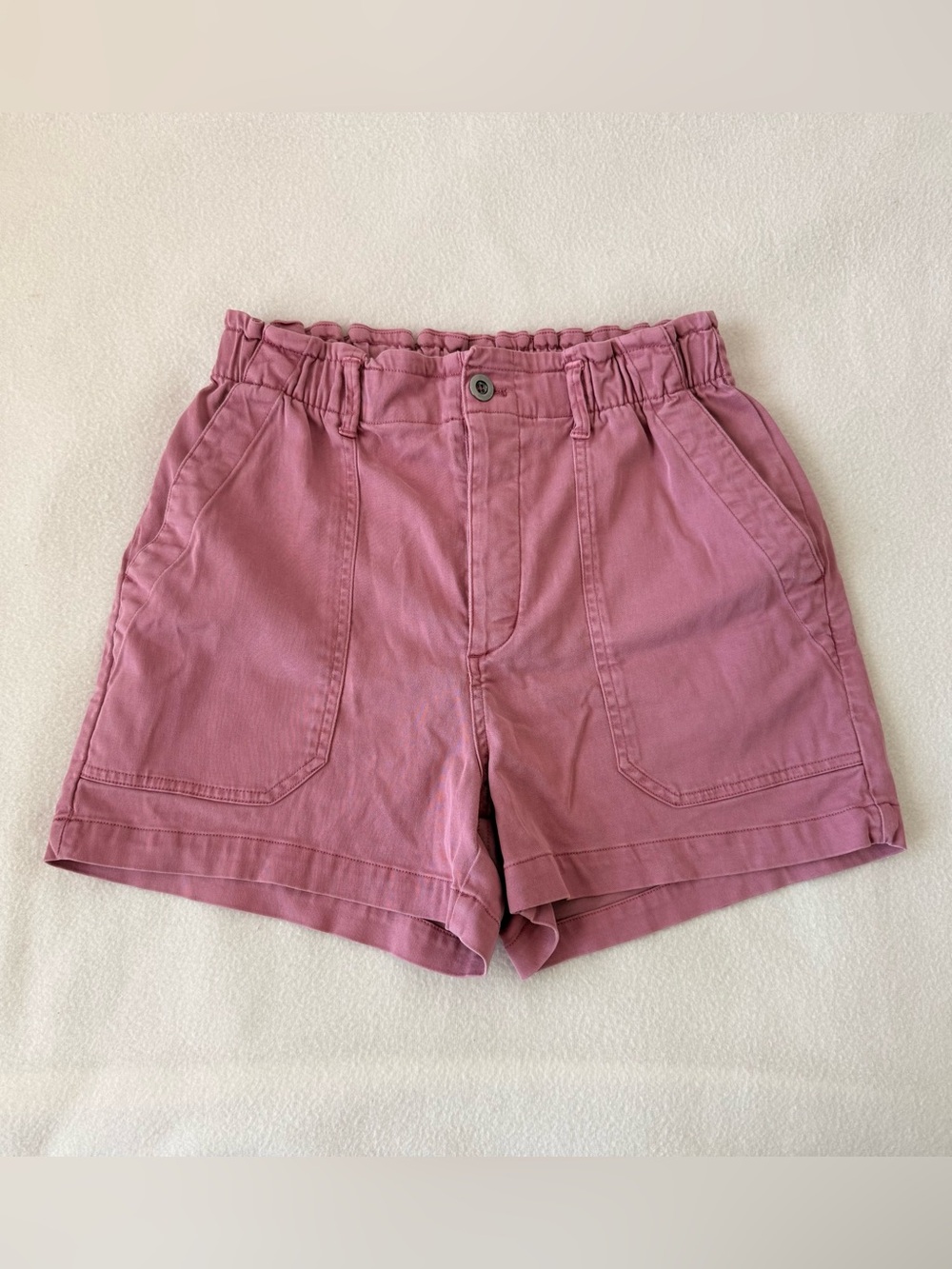 Eddie Bauer Rose Pink Paperbag Waist Shorts